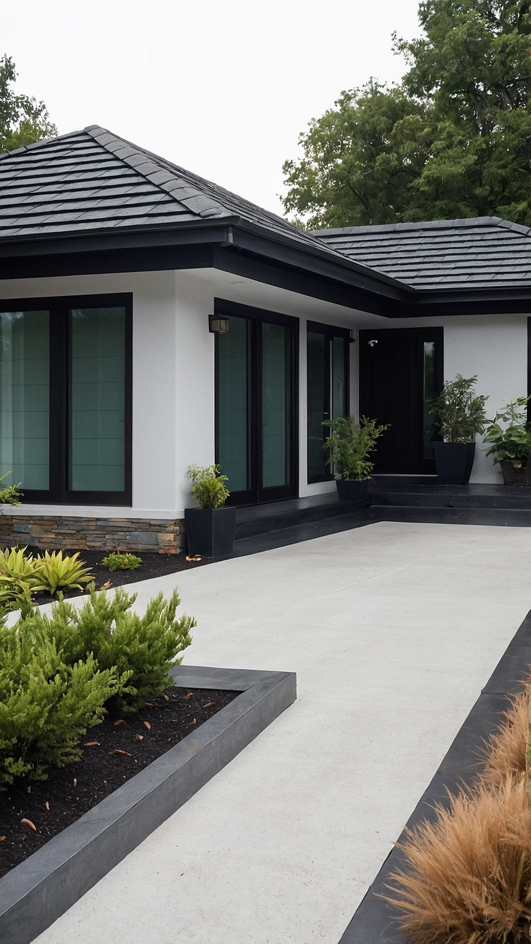 Green Paradise: Driveway Entry Landscaping Designs