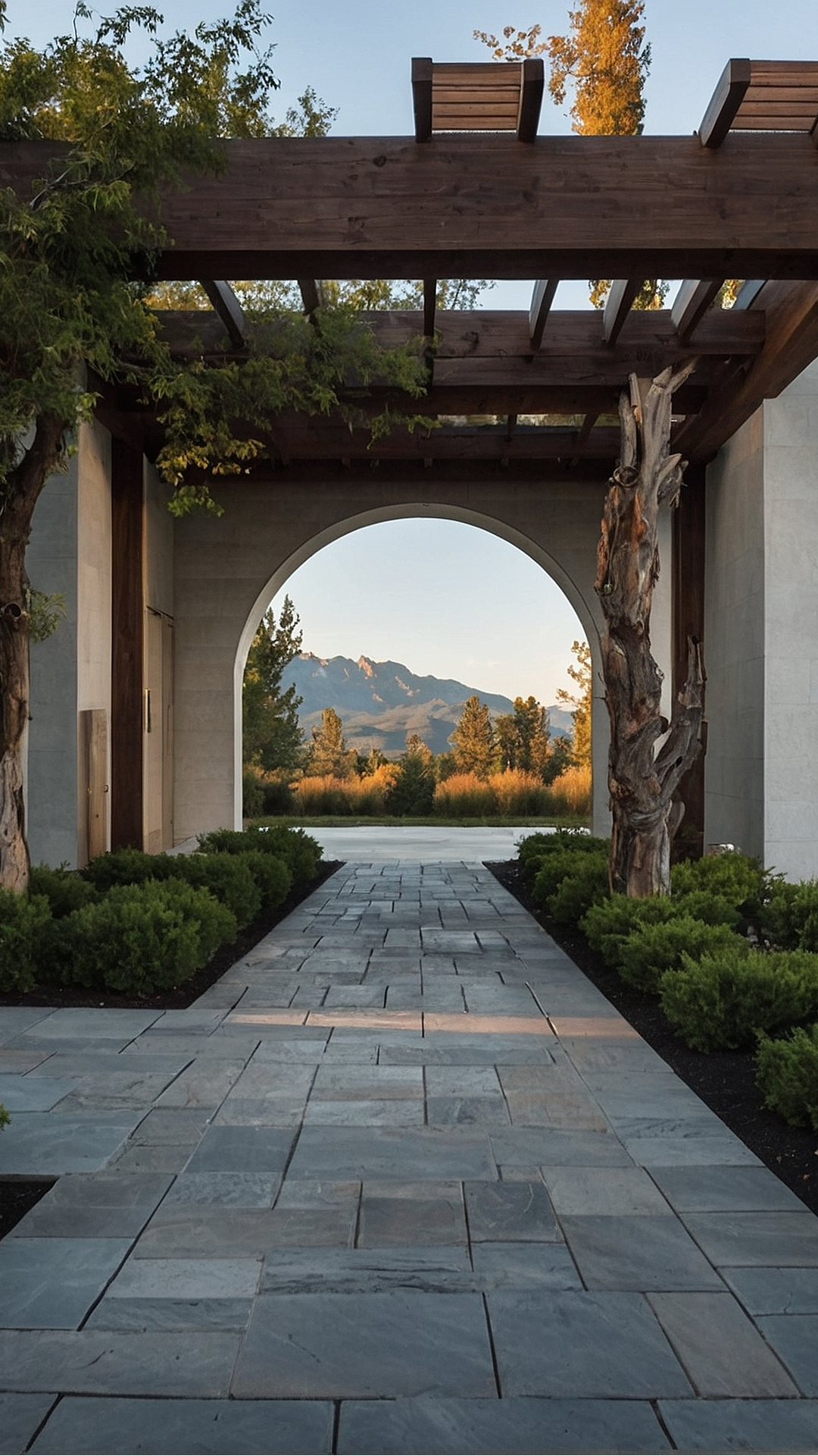 Sustainable Eco-Friendly Driveway Entry Landscaping