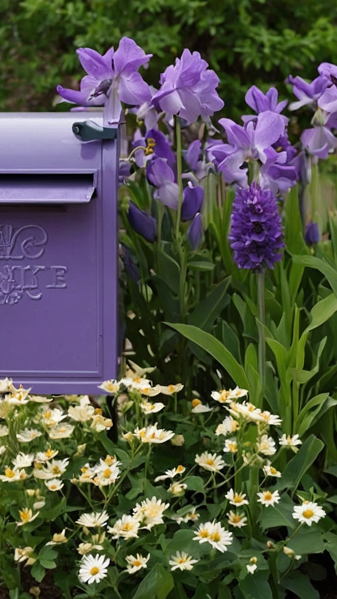 Whimsical Mailbox Florals: Flower Bed Impressions