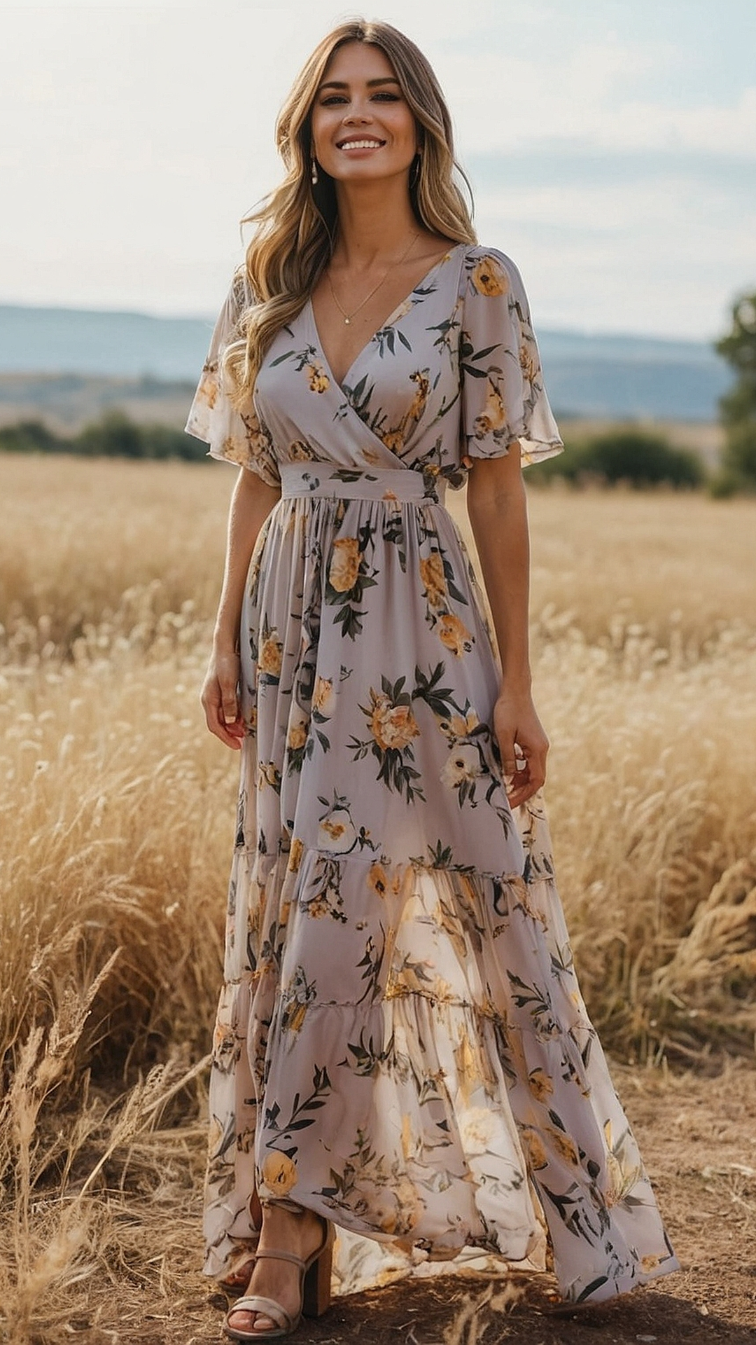 Petal Perfection: Floral Maxi Dress Showcase
