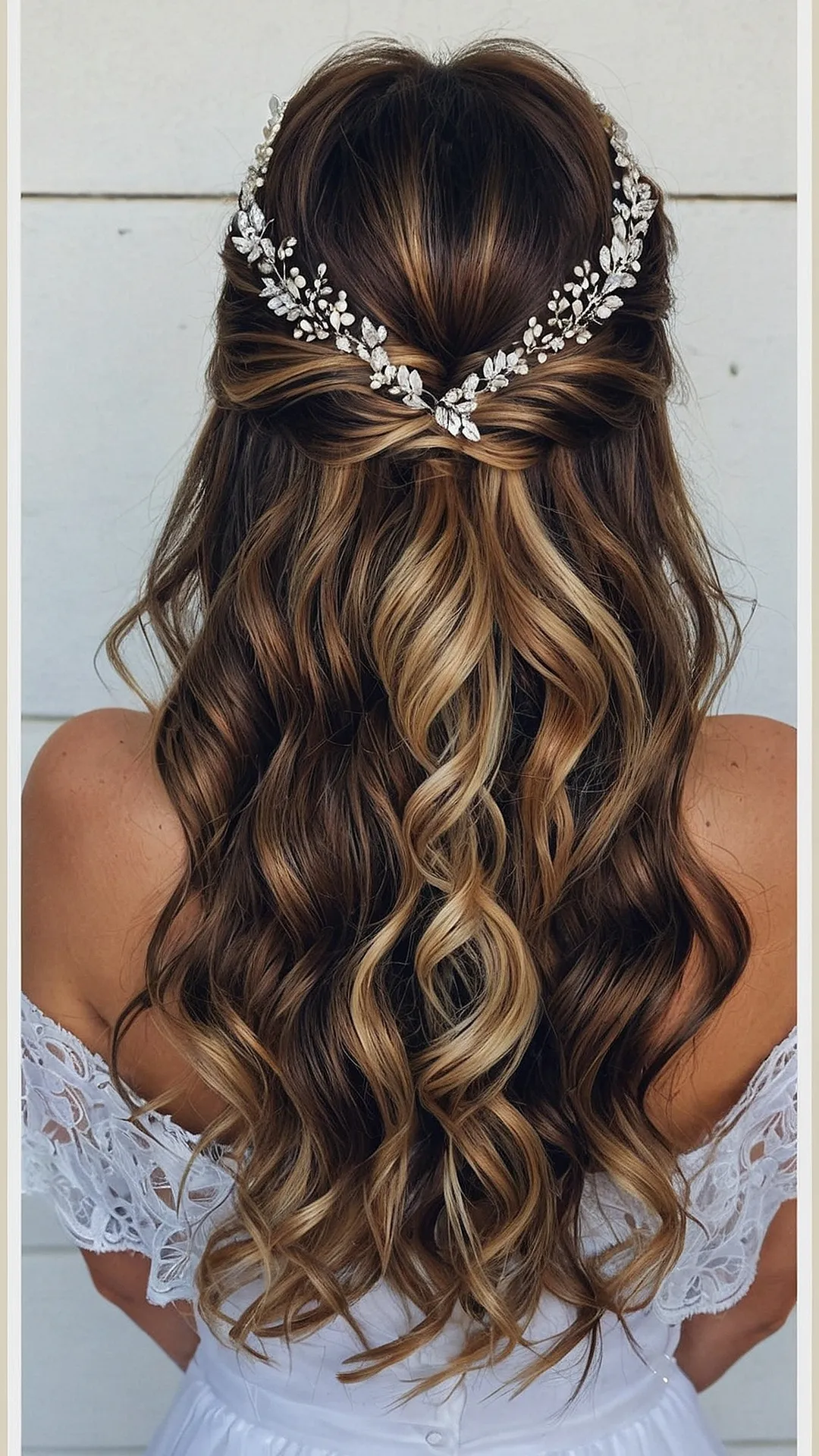 Romantic Half Up Half Down Wedding Hair Ideas