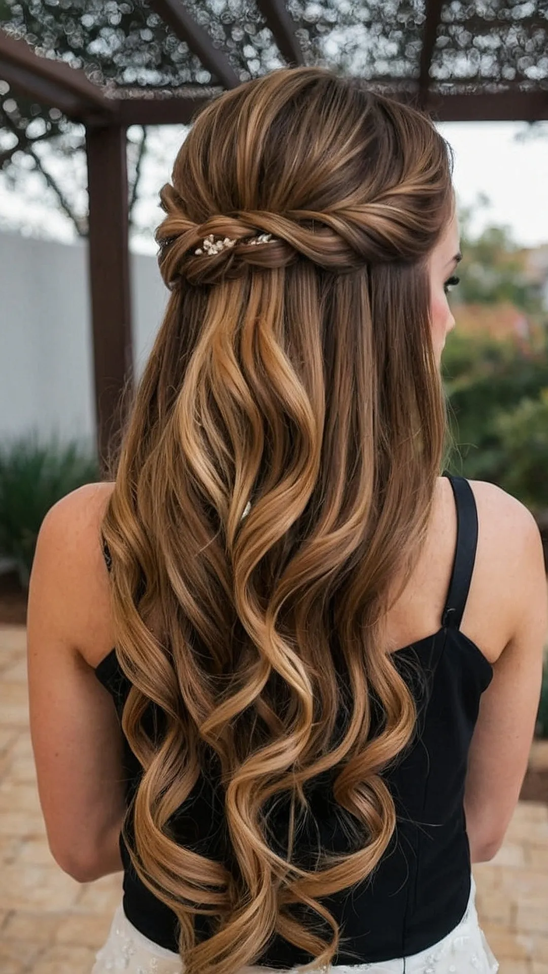 Elegantly Half Up: Wedding Hair Inspiration