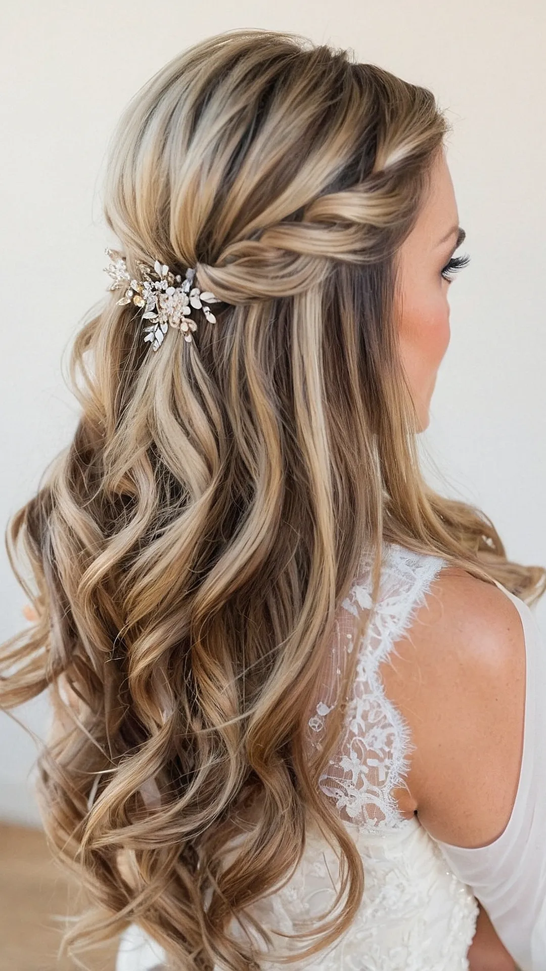 Bridal Beauty: Half Up Half Down Hairstyle Inspiration