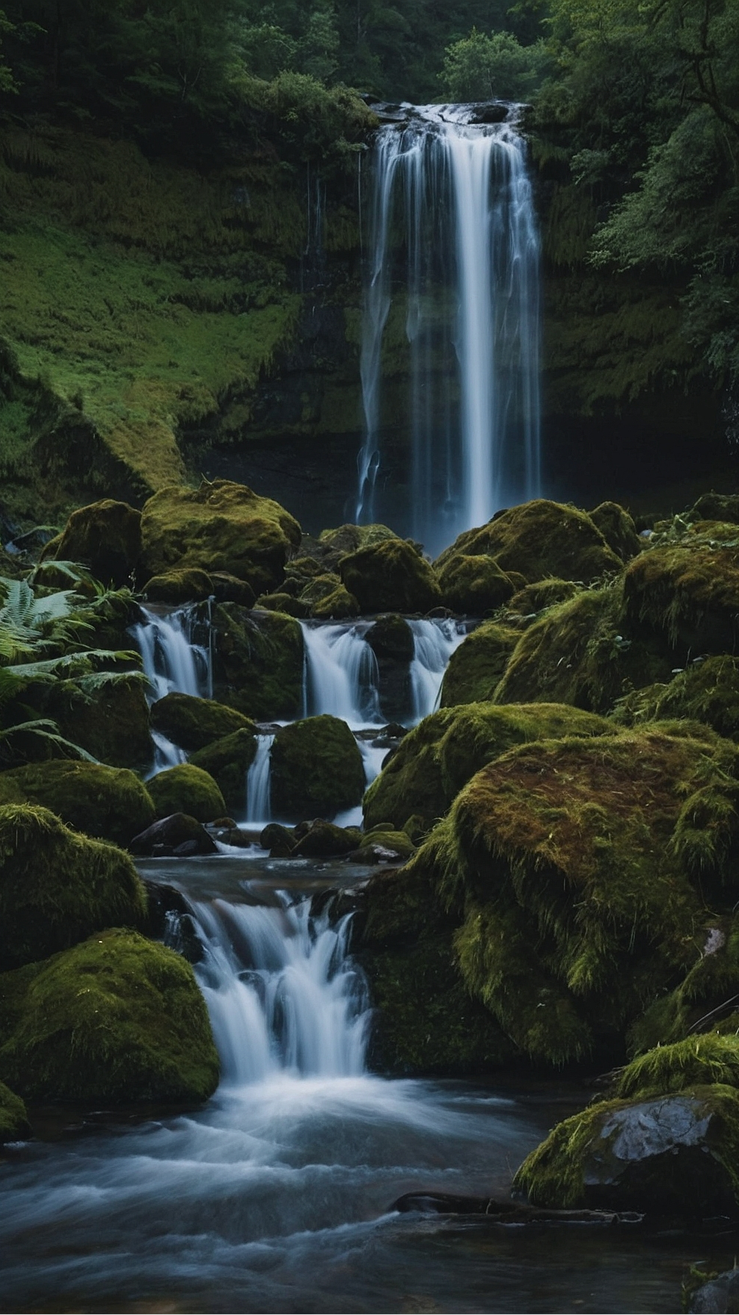 Nature's Symphony: Stunning Waterfall Wallpaper Ideas