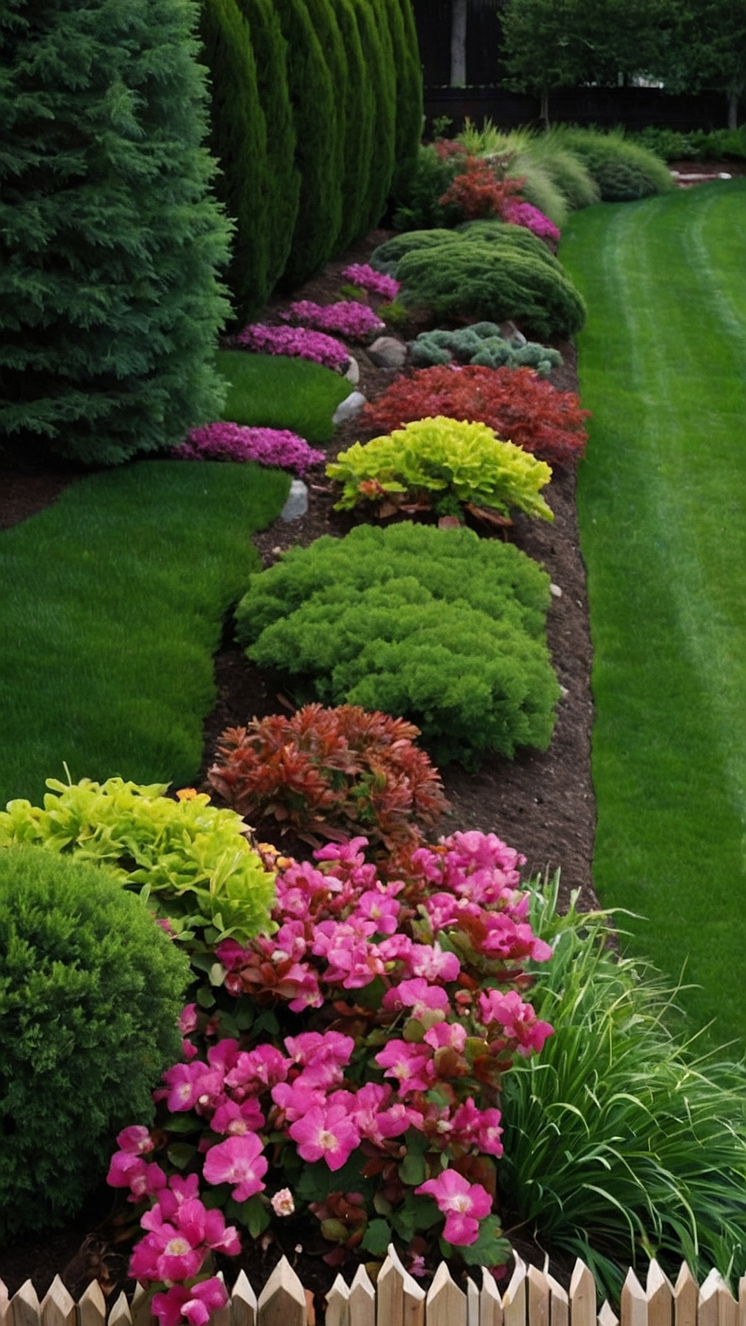 Green Curtain: Fresh Fence Line Landscaping Ideas