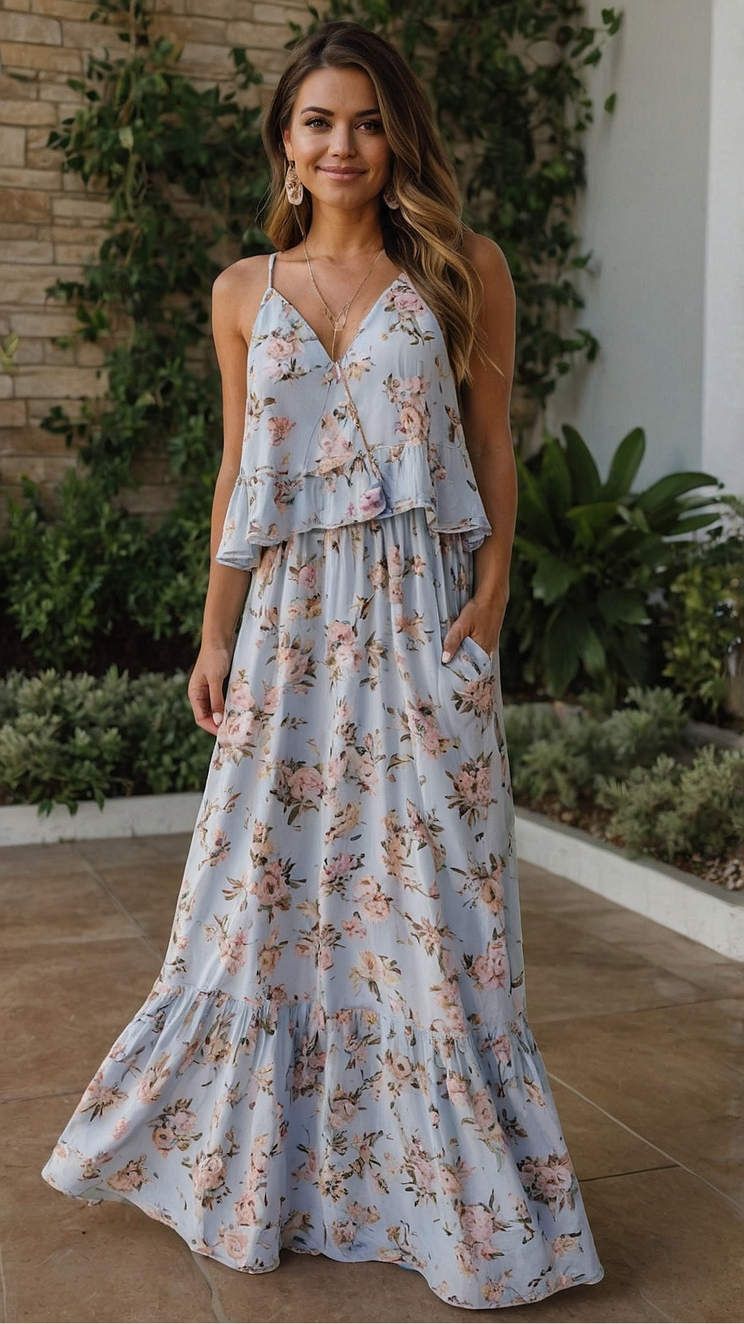 Rose Garden Glamour: Floral Maxi Dress Creations