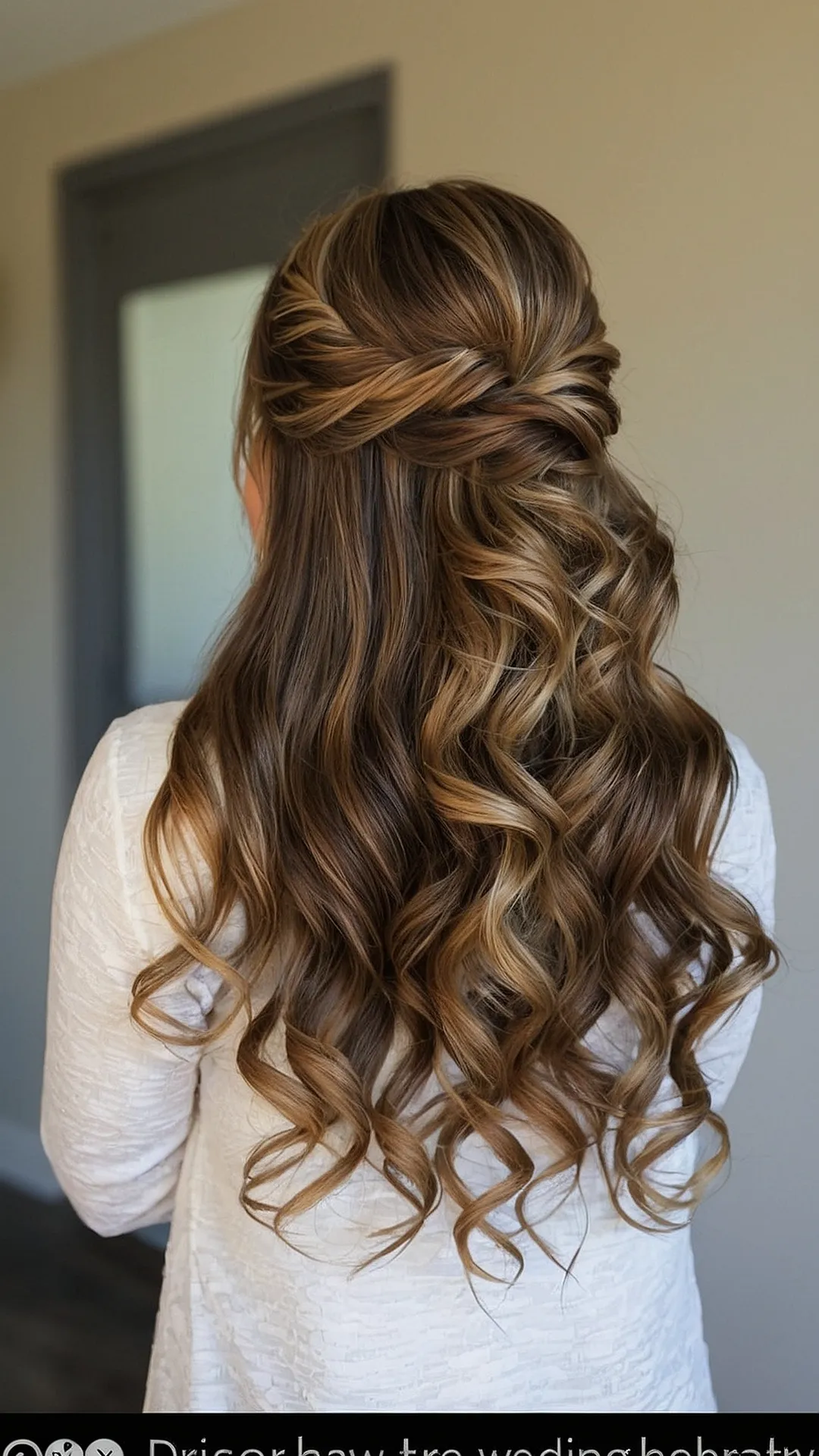 Modern Twist: Half Up Half Down Wedding Hair Inspiration