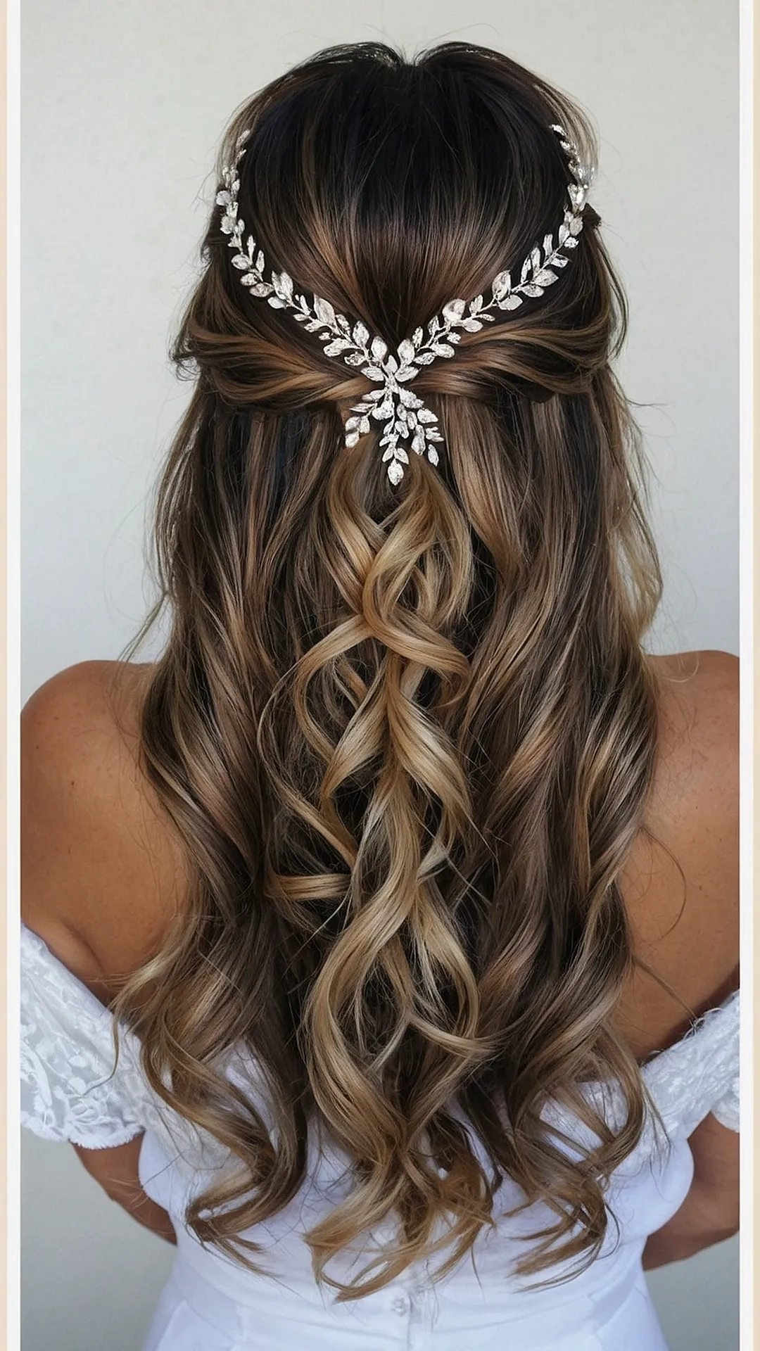 Effortlessly Beautiful: Half Up Half Down Wedding Hair