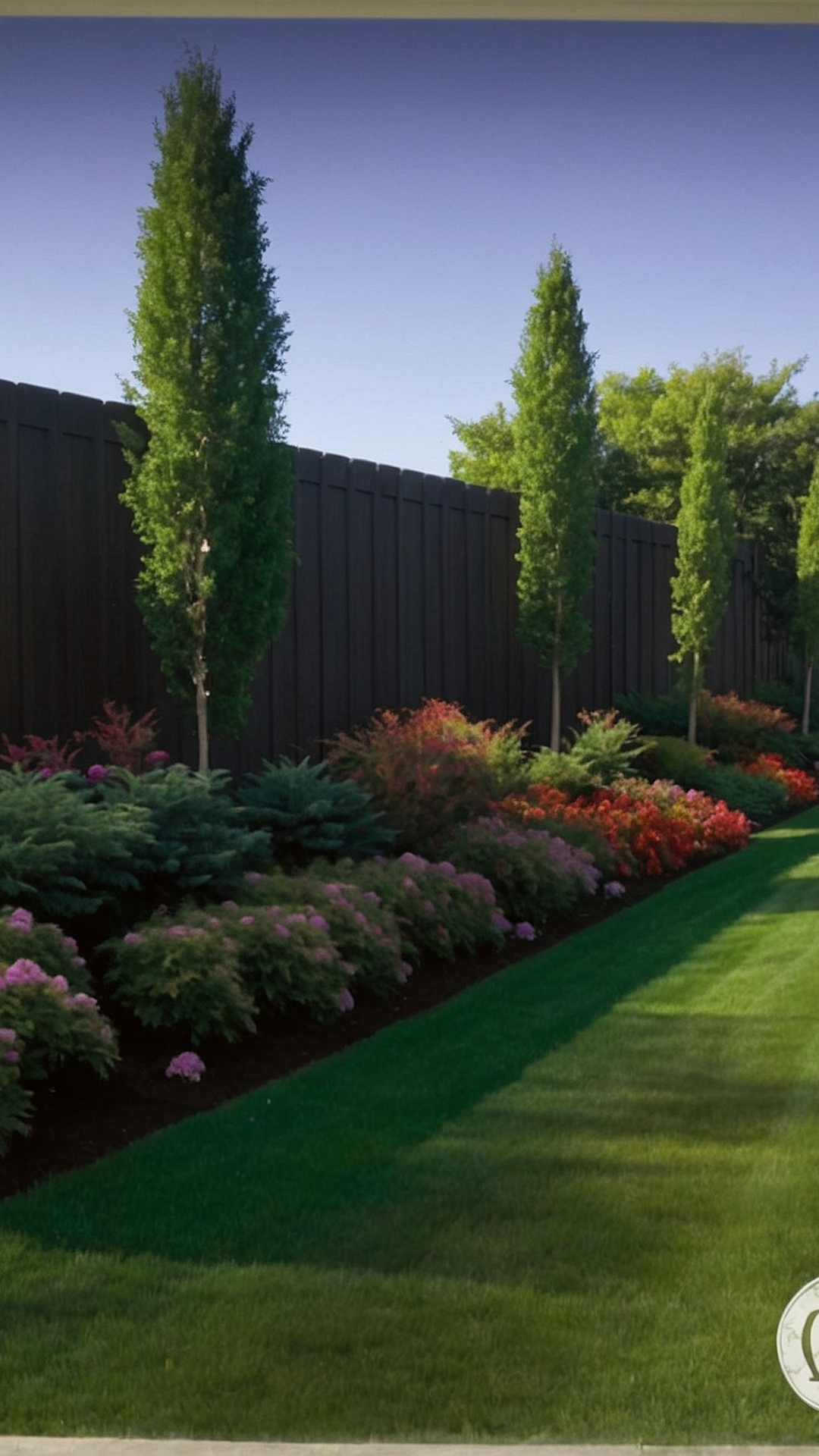Grass Gallery: Fence Line Landscaping Showcase
