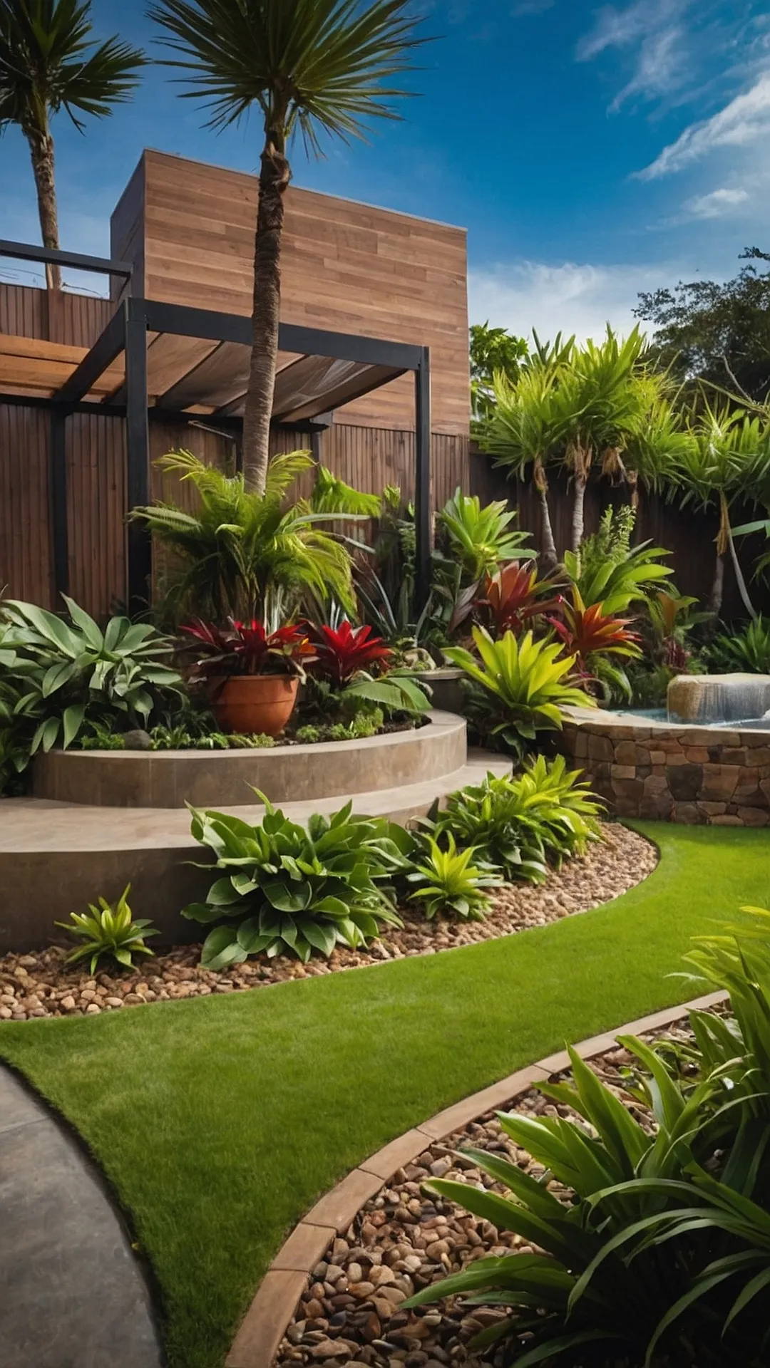 Tropical Haven: Lush Backyard Landscaping