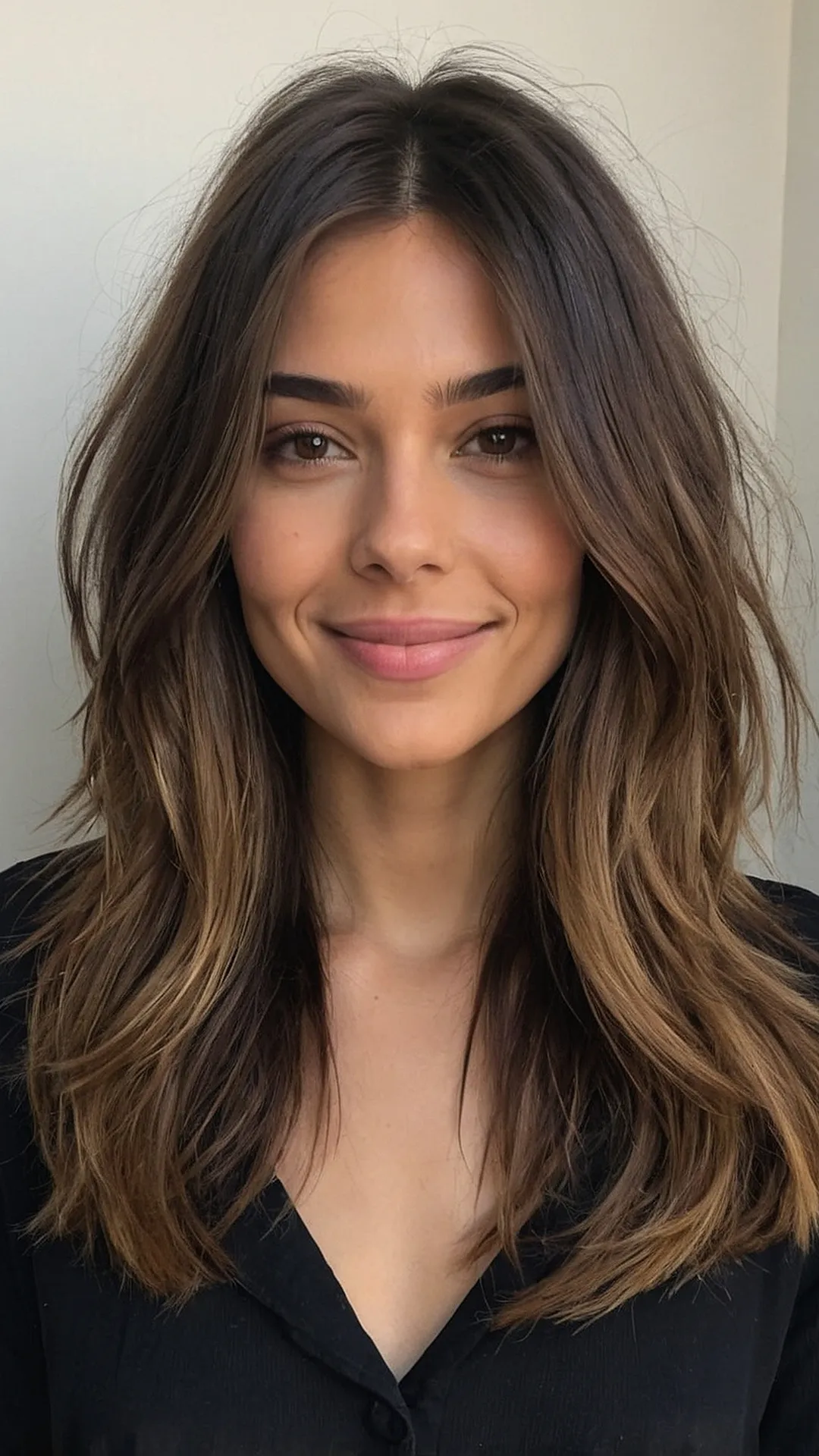 Effortlessly Layered: Shoulder-Length Hair Trends